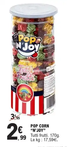 E.Leclerc Pop corn n'joy offre