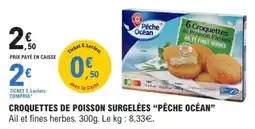 E.Leclerc Croquettes de poisson surgelées pêche océan offre