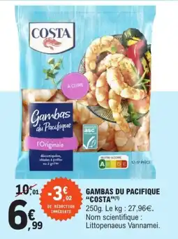 E.Leclerc Gambas du pacifique costa offre