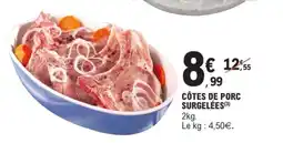E.Leclerc Côtes de porc surgelées offre
