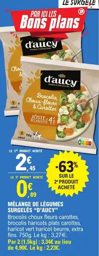 E.Leclerc Mélange de légumes surgelés d'aucy offre