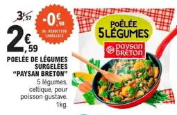 E.Leclerc Poelée de légumes surgelées paysan breton offre