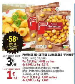 E.Leclerc Pommes noisettes surgelées findus offre