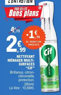 E.Leclerc Nettoyant ménager multi surfaces cif offre