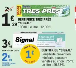E.Leclerc Dentifrice signal offre