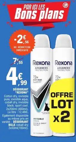 E.Leclerc Déodorant rexona offre