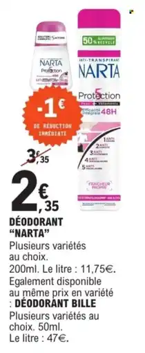 E.Leclerc Déodorant narta offre