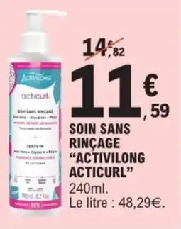 E.Leclerc Soin sans rincage activilong acticurl offre