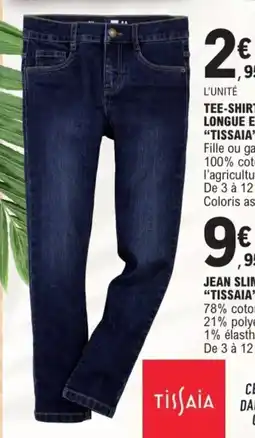 E.Leclerc Jean slim garcon tissaia offre