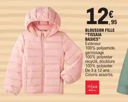 E.Leclerc Blousson fille tissaia basics offre
