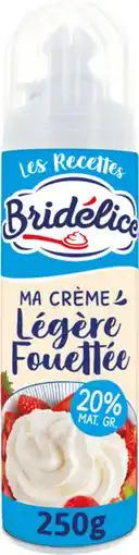 Auchan Bridelice crème légère fouettée bridélice offre