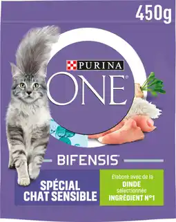 Auchan Purina croquette à la dinde pour chat sensible purina one offre