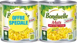 Auchan Bonduelle maïs sans sucres ajoutés bonduelle offre