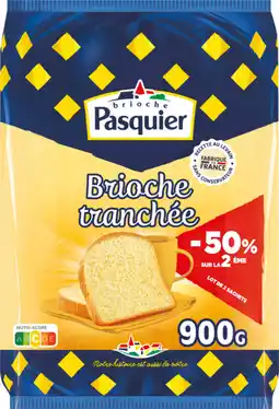 Auchan Pasquier brioche tranchée pasquier offre