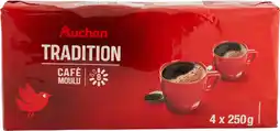 Auchan Auchan café moulu tradition auchan offre