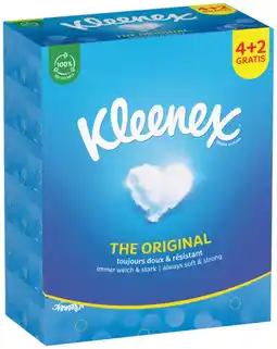 Auchan Kleenex boite de mouchoirs the original kleenex offre