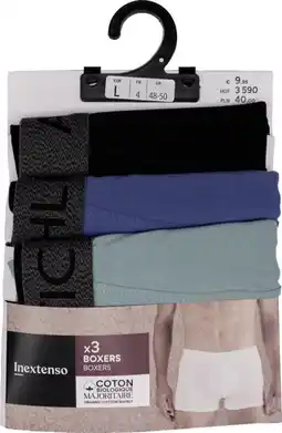 Auchan Pack de 3 boxers homme inextenso offre