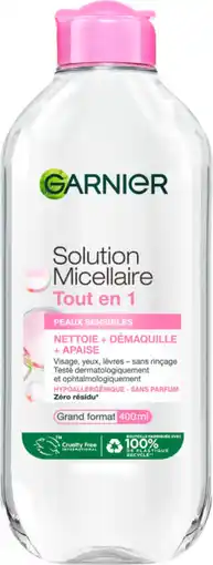 Auchan Garnier eau micellaire peaux sensibles garnier offre