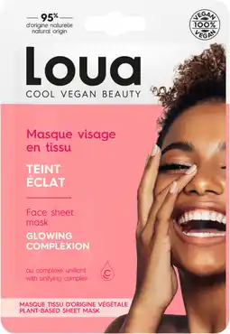 Auchan Loua masque visage en tissu loua offre