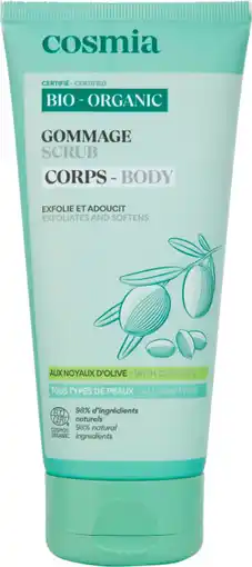 Auchan Cosmia gommage corps cosmia bio offre