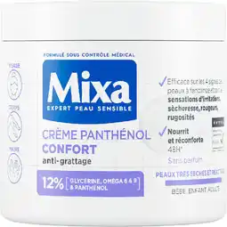Auchan Mixa crème panthénol confort mixa offre