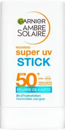 Auchan Ambre solaire ambre solaire stick super uv garnier offre