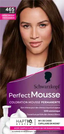 Auchan Perfect mousse perfect mousse coloration schwarzkopf offre