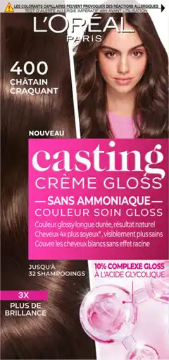 Auchan Casting gloss coloration casting crème gloss l'oréal offre