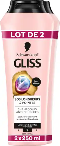Auchan Gliss shampooing réparateur huile de pépins de raisin gliss offre