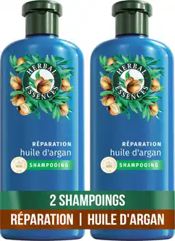 Auchan Herbal essences shampooing réparation huile d'argan herbal essences offre