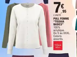 E.Leclerc Pull femme tissaia basics offre
