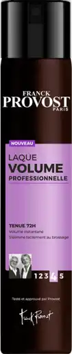 Auchan Franck provost laque volume professionnelle tenue franck provost offre