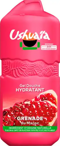 Auchan Ushuaia gel douche hydratant grenade ushuaia offre