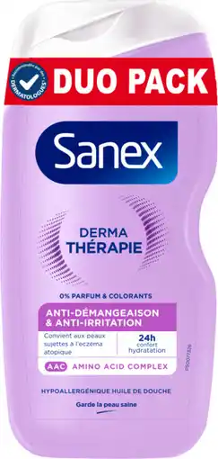 Auchan Sanex gel douche derma-thérapie sanex offre