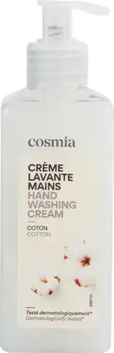 Auchan Cosmia crème lavante mains coton cosmia offre