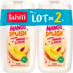 Auchan Tahiti gel douche mangue pêche tahiti offre