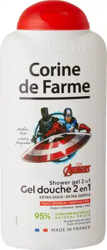 Auchan Corine de farme gel douche enfant 2 en 1 avengers corine de farme offre