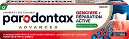 Auchan Parodontax dentifrice reparation active menthe fraîche parodontax offre