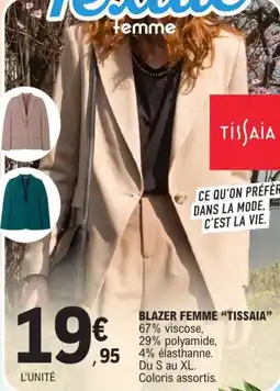 E.Leclerc Blazer femme tissaia offre