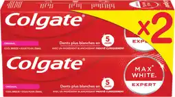 Auchan Colgate dentifrice max white expert original colgate offre