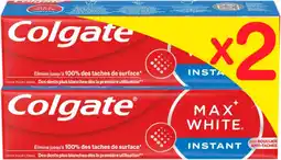 Auchan Colgate dentifrice max white anti taches bleu colgate offre