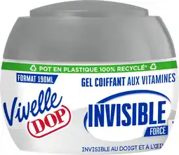 Auchan Dop gel coiffant invisible fixation aux vitamines dop offre