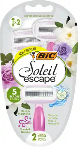 Auchan Bic rasoirs jetables femme rose et magnolia bic offre