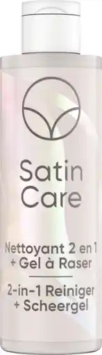 Auchan Gillette gel à raser et nettoyant 2 en 1 satin care offre
