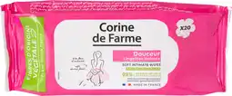 Auchan Corine de farme lingettes intime à la fleur d'amandier corine de farme offre