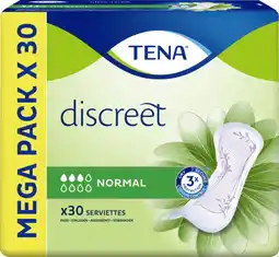 Auchan Tena serviettes hygiéniques discreet tena offre