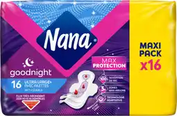 Auchan Nana serviettes hygiéniques avec ailettes ultra large nana offre