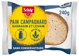 Auchan Schar pain campagnard sarrasin et levain schär offre