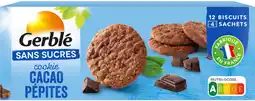 Auchan Gerble cookie cacao pépites sans sucres gerblé offre