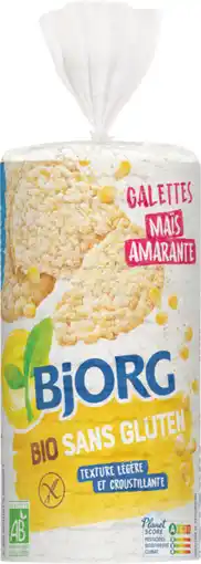 Auchan Bjorg galettes de maïs amarante bio sans gluten bjorg offre
